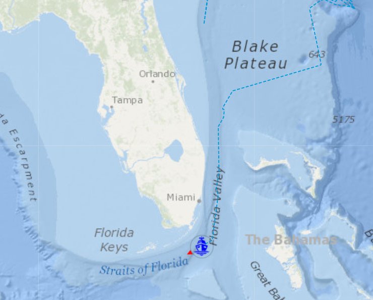 oceanexplorer's tweet photo. We will not be diving today, as we continue to make our way to the Gulf of Mexico. Follow our progress on this fun map: https://t.co/epjvk7hHdk

Hoping for an #Okeanos dive on the GULF side of Florida tomorrow! https://t.co/7nXpKdptJO