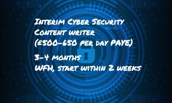 TalentForte's tweet photo. Job opportunity! Technical Content Writer, £500.00 to £650.00 per day - #cybersecurity #technicalauthor #contentwriter

Great opportunity for a Technical Content writer with expertise within Cyber Security. Are you available for a short-term contract o... https://t.co/3507Uc6Zty https://t.co/83iWZrnSF5