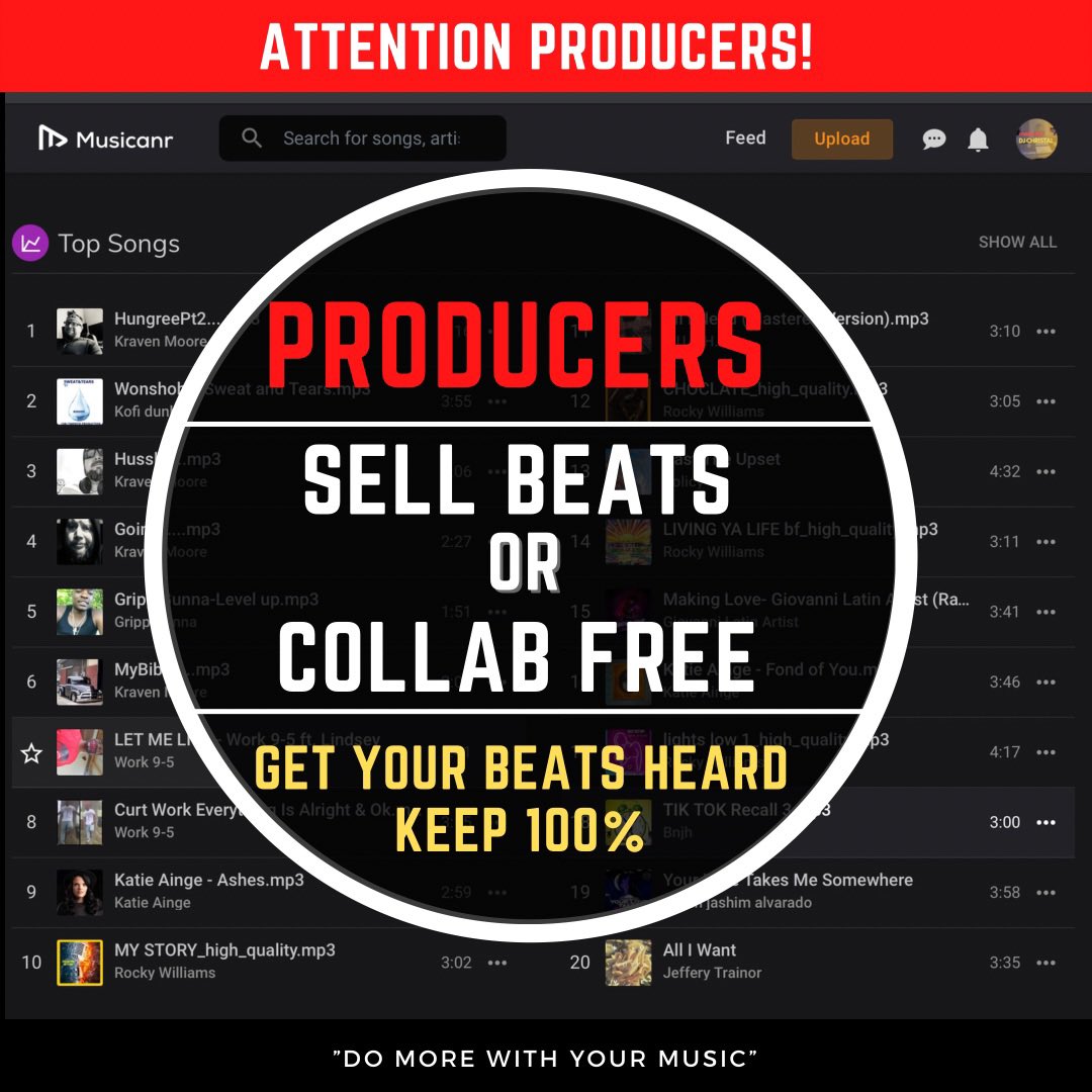 christalstudios's tweet photo. New music platform for producers. Signup at https://t.co/wEDKR8NTfH #producers #beats #instrumentals https://t.co/BIaed36RdG