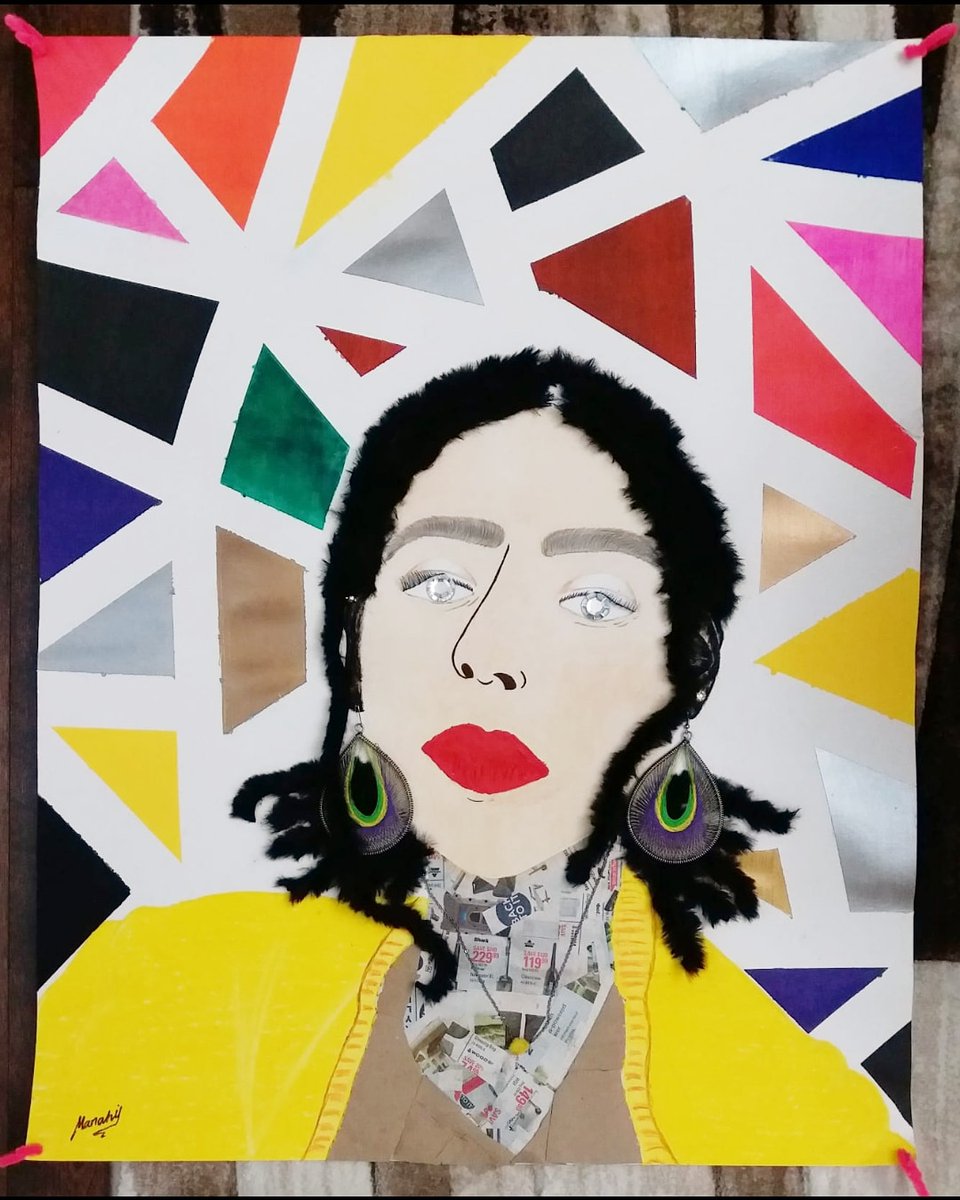 MsMierzwinski's tweet photo. Another👌 set of self-portraits from our Cohort C! Art 👨💻👩💻 is challenging, but 👀 at these, you wouldn't even 💭 it- that's how much 💪they've put in🤩 Can't wait to mark these CPTs! #online #learning #hybrid #teaching #strochvisualarts #selfportrait #mixedmedia @StRochCSS https://t.co/ubMgotMTRQ