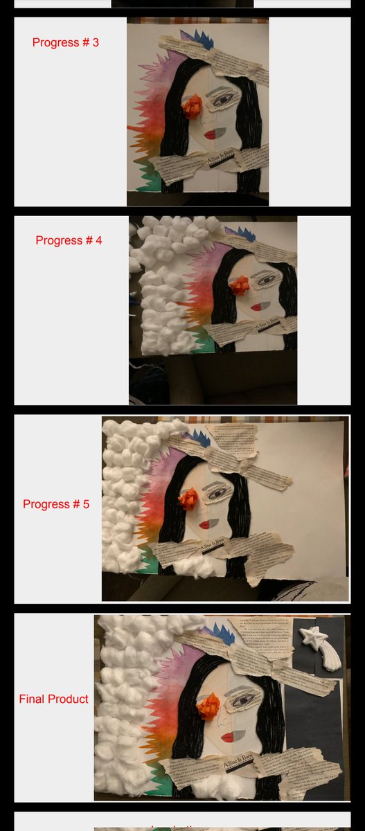 MsMierzwinski's tweet photo. Another👌 set of self-portraits from our Cohort C! Art 👨💻👩💻 is challenging, but 👀 at these, you wouldn't even 💭 it- that's how much 💪they've put in🤩 Can't wait to mark these CPTs! #online #learning #hybrid #teaching #strochvisualarts #selfportrait #mixedmedia @StRochCSS https://t.co/ubMgotMTRQ