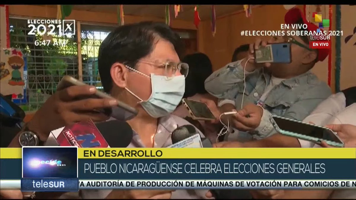 #ENVIVO🔴|  Canciller de la República de Nicaragua, Denis Monada, menciona que Nicaragua le dice al mundo que los nicaragüenses son patriotas libres y no cederán bajo amenazas→  bit.ly/teleSUR