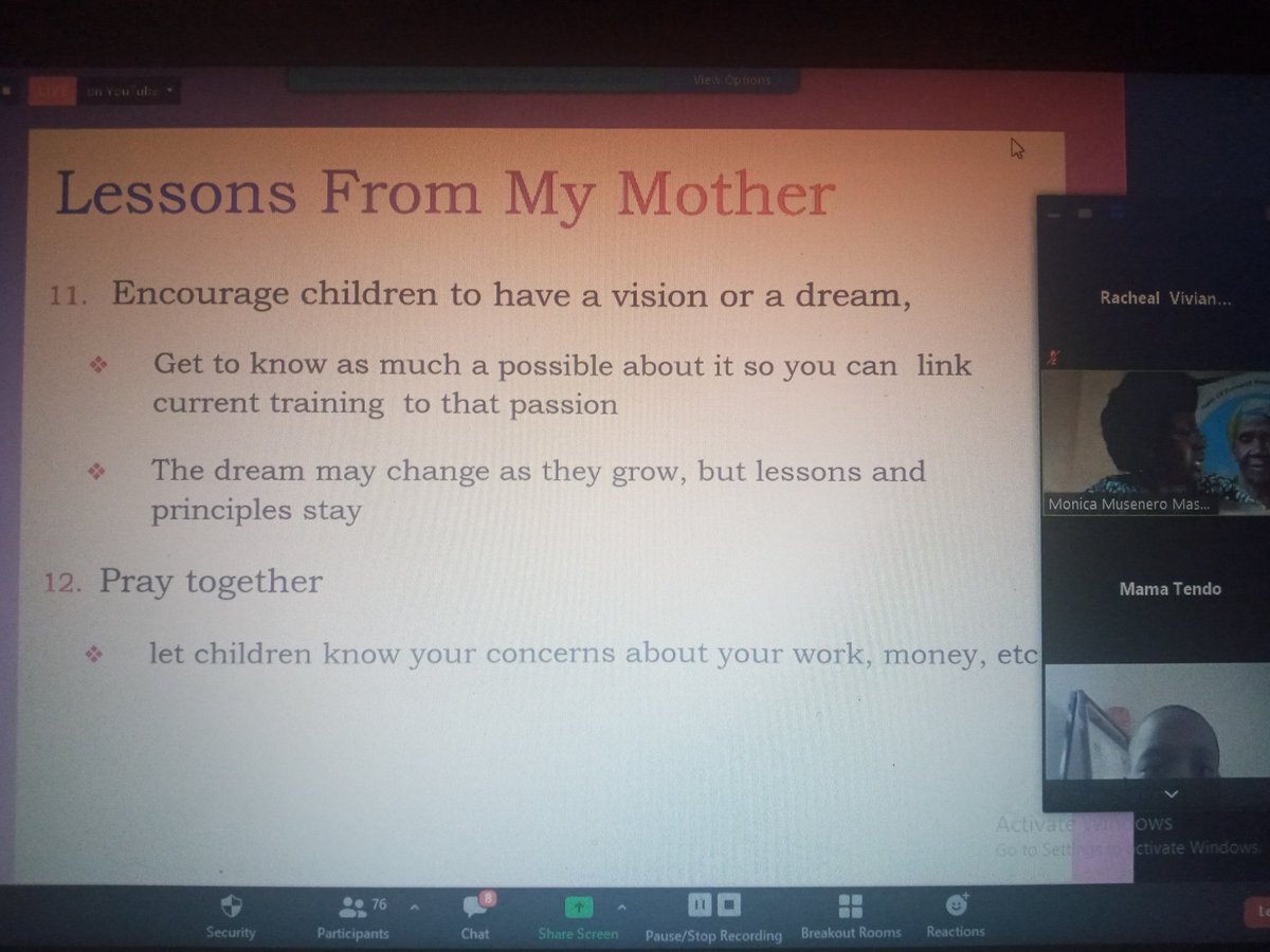 AchenRacheal's tweet photo. Encourage children to have a vision or a dream.
#lessonsfrommymother
@MamaSeminar https://t.co/Lr0dyBmBfY