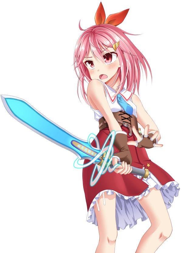 かっこいい戦闘立ち絵(当然服は別レイヤー) 