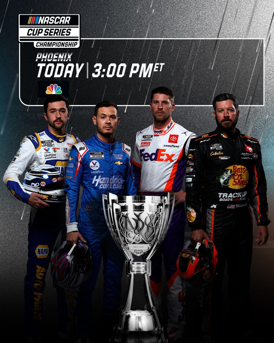 History will be made today. 

Retweet if you'll be watching this afternoon's NASCAR Cup Series championship race on NBC! #Championship4