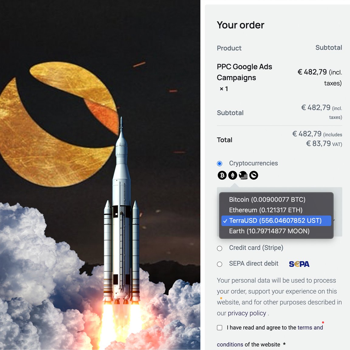 bigpyx's tweet photo. 📣📣📣UST &amp; LUNA is now accepted at Bigpyx 💪 👀

Ready for global adoption !🌐🌎🌍🌏

We make you big and go together   🚀🚀🚀 🌖 !!! 

The Future is now 👽

WAGMI together  #LUNA $LUNA #TerraLuna #Terraverse  #Lunatic  $UST #UST  @terra_money  @stablekwon @NicolasFlamelX https://t.co/zmdhKoy4Tj