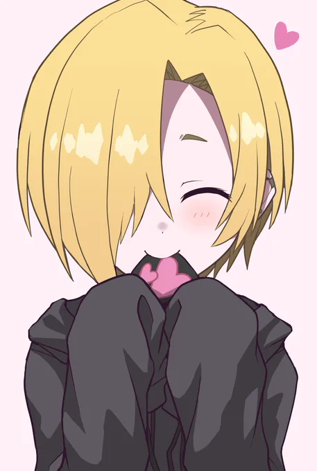 美玲ちゃんの眼帯を食べる小梅ちゃん 