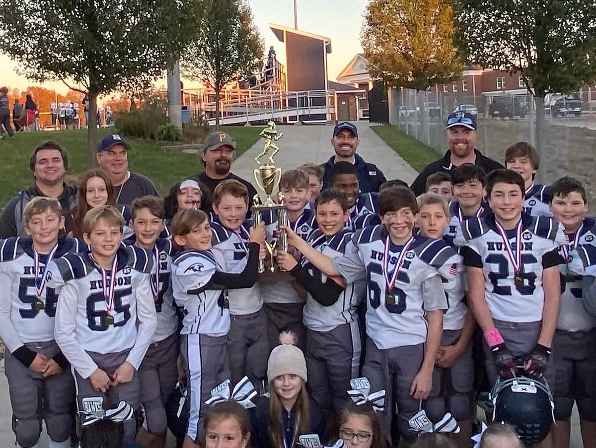 Hudson Hawks (@hudsonhawksfb) on Twitter photo Congrats to our 6th Grade Silver Hawks on there 6th Grade Silver Division Championship!
<a href="/RollHudFootball/">Hudson Football</a>
#rollhud Congrats to our 6th Grade Silver Hawks on there 6th Grade Silver Division Championship!
<a href="/RollHudFootball/">Hudson Football</a>
#rollhud