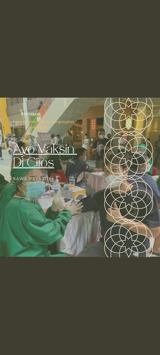 Hantu_darat45's tweet photo. Semangat Vaksinasi

#VaksinJagorawi
#VaksinDriveThru
#SerbuanVaksin
#serbuanvaksinTNI 
#VaksinasiCitos
#VaksinasiPulihkanRI 
#vaksinsuksesredakancovid https://t.co/K5Zjt9Ir1T