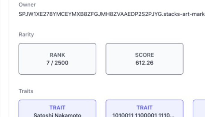 ArtOnStacks's tweet photo. EXCITING news to make your day even more amazing!
Update 1โฃ
We've added NEW filters: from rare to common and from common to rare ๐ฅณ
Update 2โฃ
On the details page we've added Rarity Rank and Score ๐
Rolling out to all collections in the coming days ๐
https://t.co/8ATS8V19OK https://t.co/rErdG9A2eR