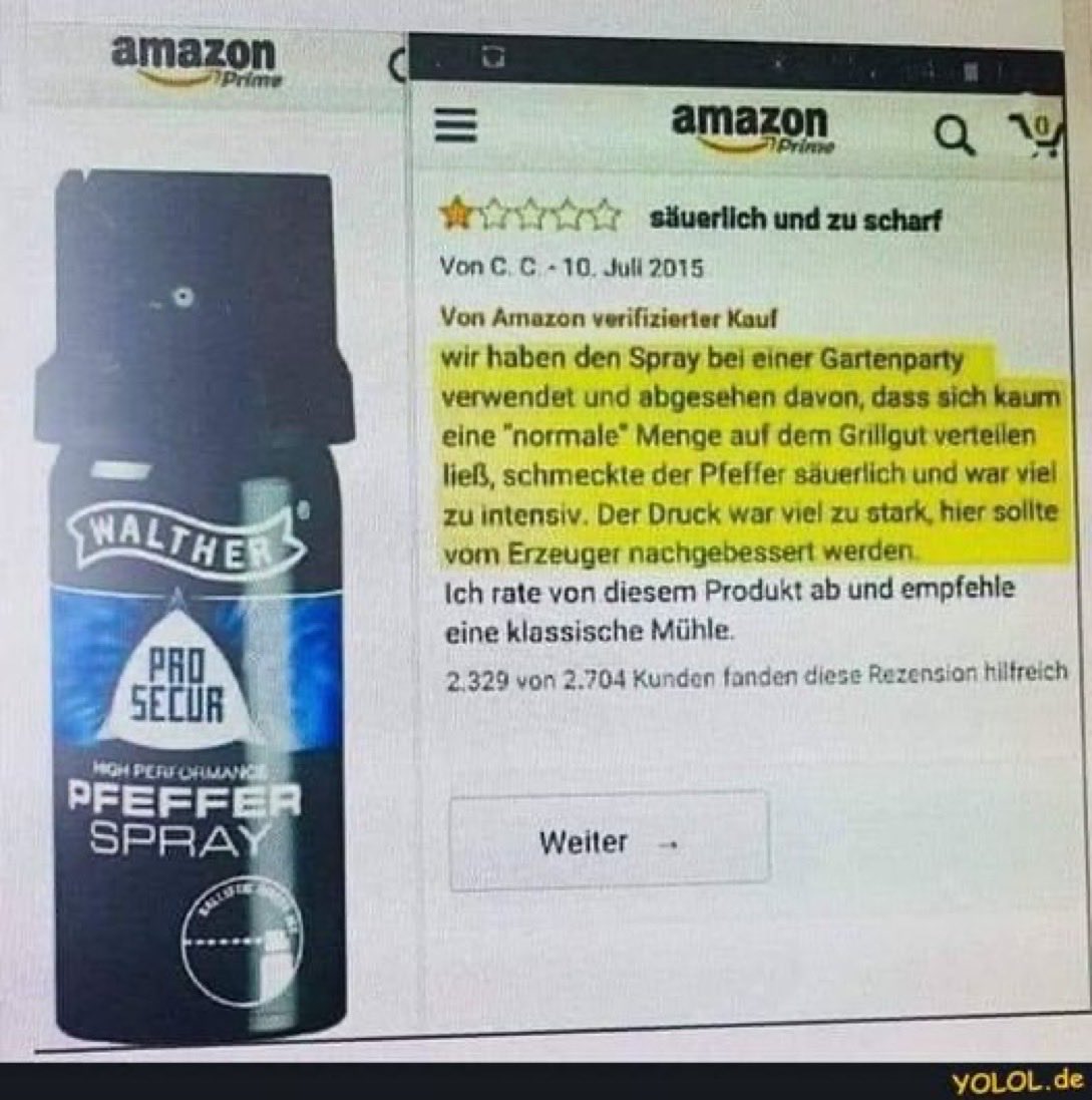 cookst_du's tweet photo. #Pfefferspray https://t.co/NJOMQyOFAr