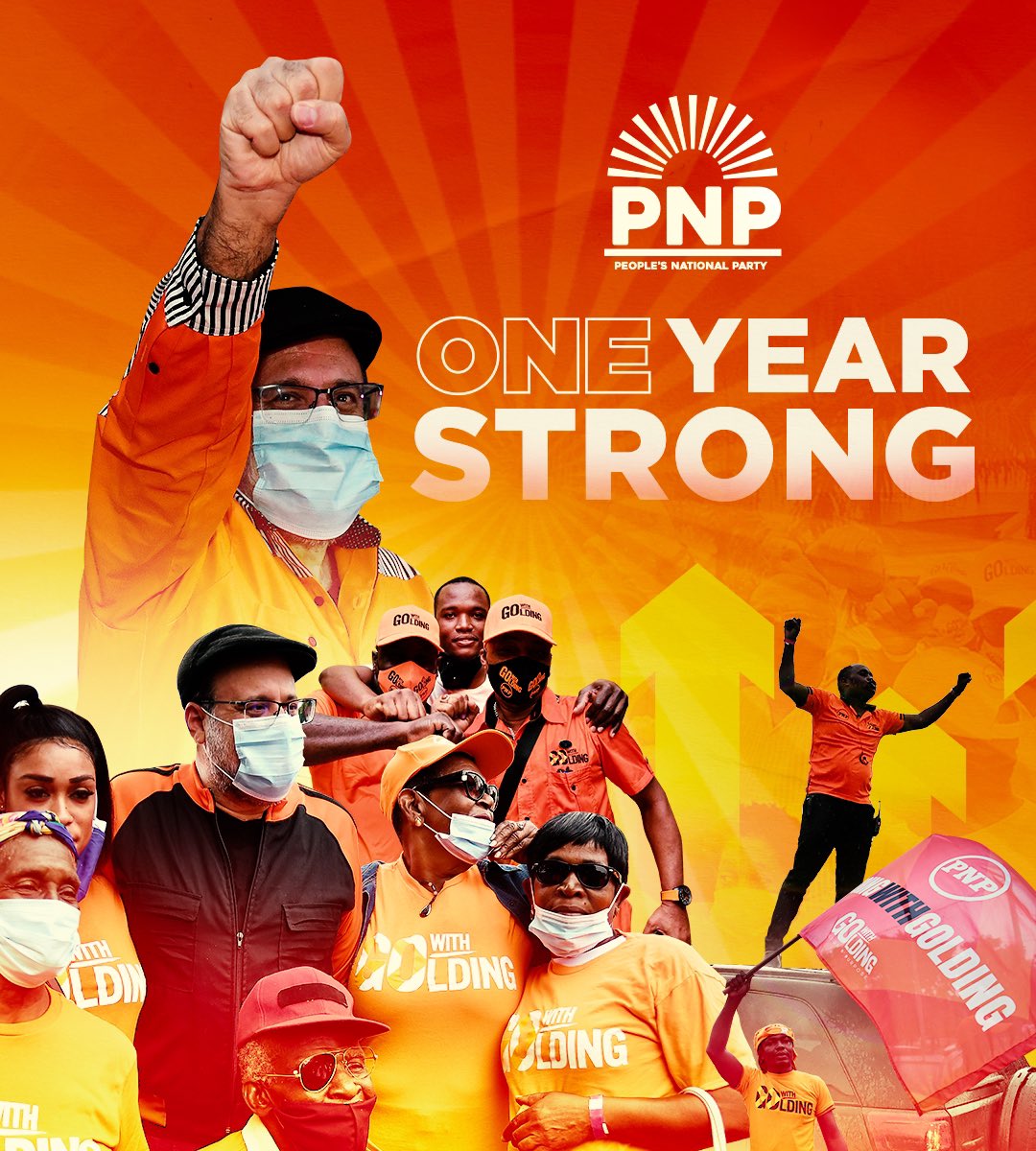 MarkJGolding's tweet photo. We are ONE! Thank you for the hard work and support over this past year. Itβs been a year of healing, learning and growth. We are building momentum, and I am energized and optimistic as we move forward together! One Jamaica. PNP Strong. #PowerfulTogether https://t.co/WhG7VhCMp6