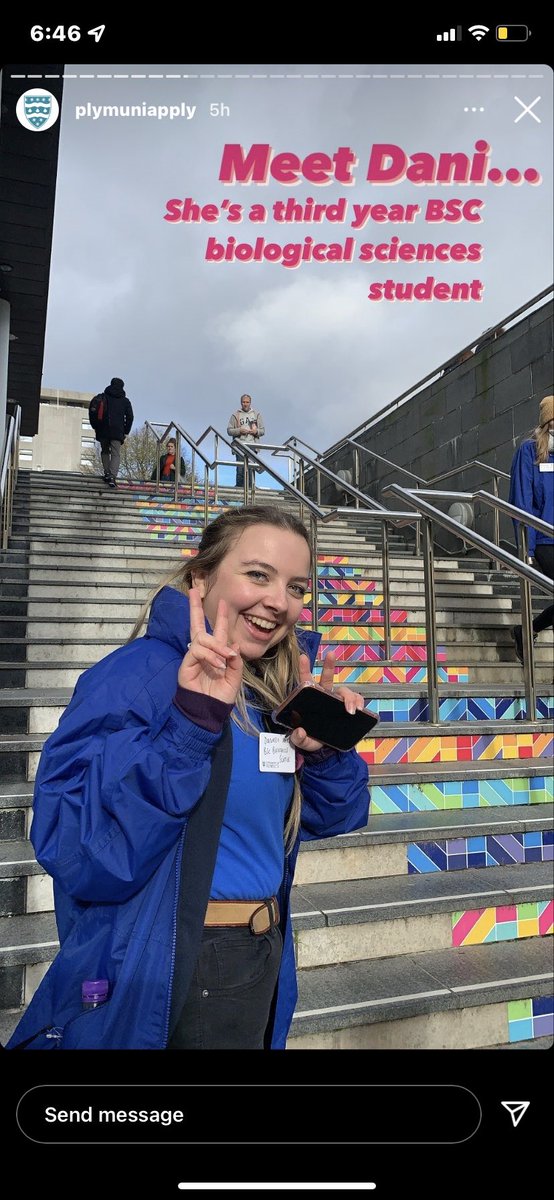 DannyScadding's tweet photo. I worked as a Student Ambassador for the November Open Day (6/11/2021)  doing Campus Tours &amp; even the instagram take over where I spoke a bit about why I chose to do my course and why Plymouth! #plymopenday #Plymouth https://t.co/SZmlxyNozU