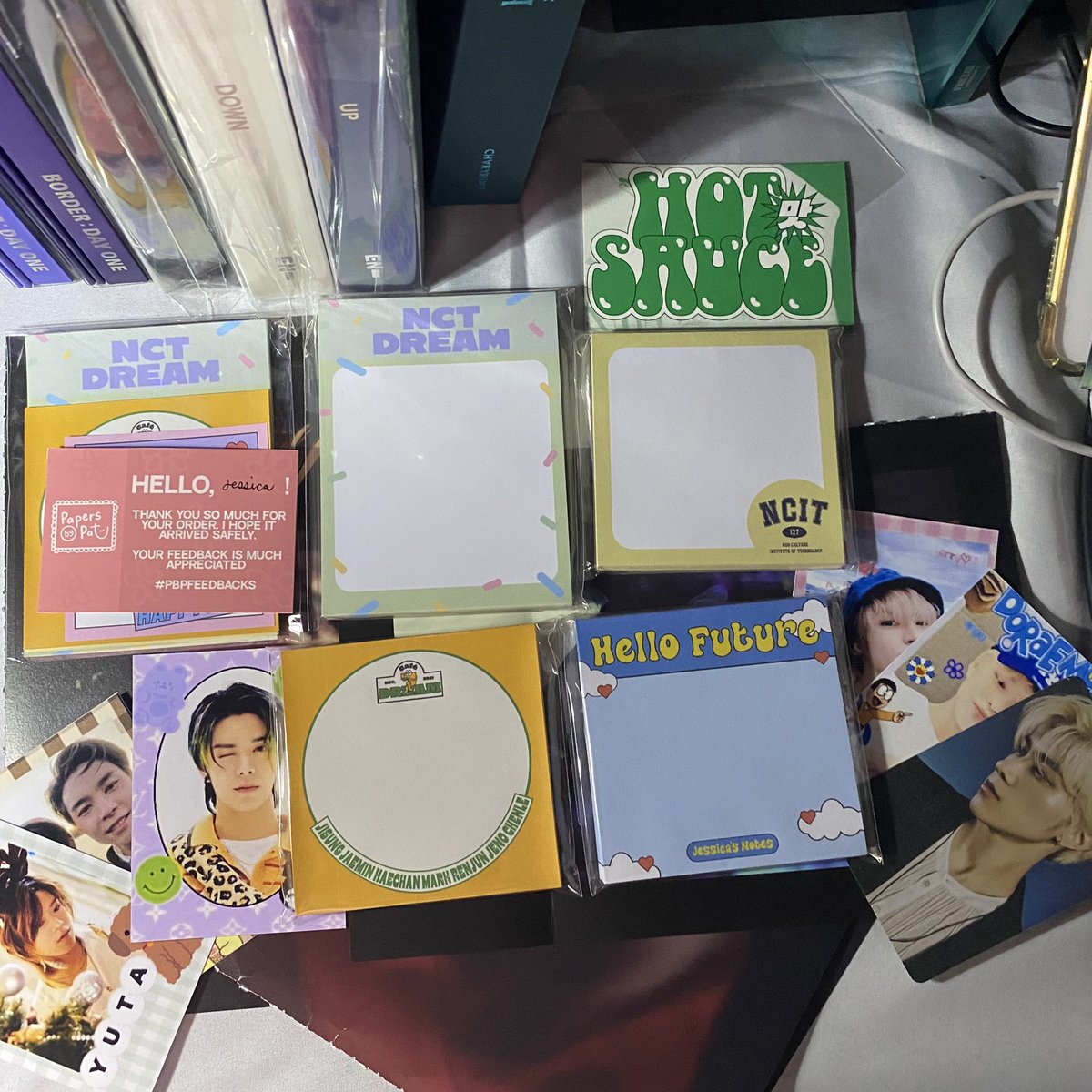 heejakekart's tweet photo. thank u so much @papersbypat_ for my nct inspired notepads <3 super daming freebies!! aaa thank u!! <3 

#PBPFeedbacks https://t.co/tceY5KgNzq
