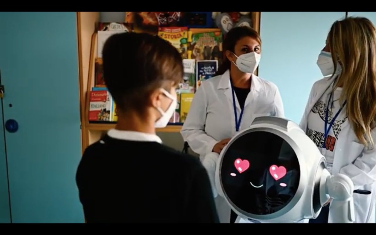 RobotAphel's tweet photo. #AphelforKids da un oltre anno è parte integrante del team nel reparto di Pediatria e Oncoematologia pediatrica dell’ospedale Santissima Annunziata di Taranto. Un innovativo supporto psicologico per i piccoli pazienti e per tutto il personale sanitario.
https://t.co/vpiCF0p0BN https://t.co/vM2TAJIGpr