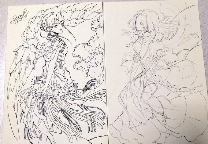 時間切れなので、今日はここまで。久しぶりに沢山描けました。楽しかった😌 