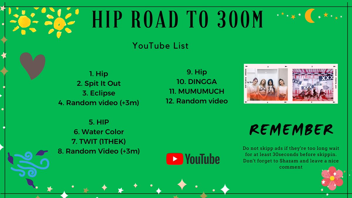 MoosStreaming's tweet photo. [🅜] #마마무 #MAMAMOO 
 → @RBW_MAMAMOO ←

HIP ROAD TO 300M

» The Stream of today it's focused on Hip.
» Follow the list on YouTube below and increase the views, in this way we can archive our goal faster.

HT: #MOOSFOR_MMM https://t.co/k8jVfYbDi7
