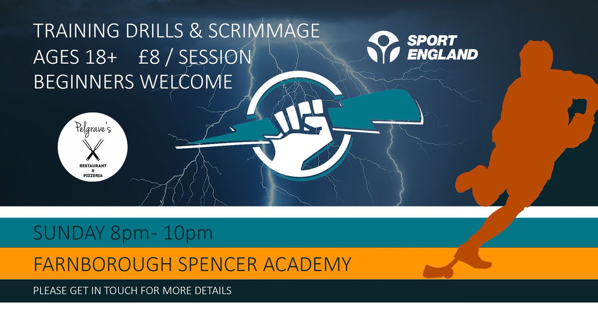 The Bolts will be training from 8-10pm this evening at Farnborough for the final time before next weeks friendly game Vs Greasley Bears BHC. If you’d like take part in our 2hr training session including drills and a scrimmage, get in touch.