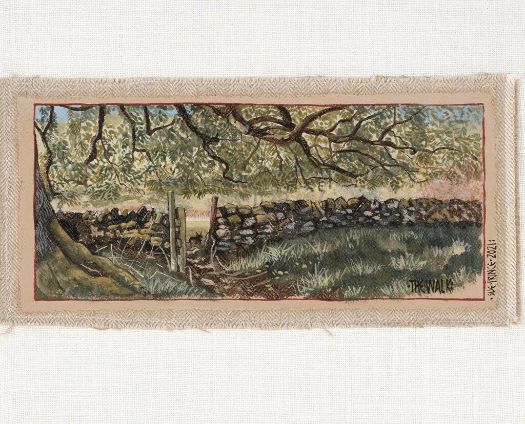 The stile under the ash tree on my walk as we drop into the #manifoldvalley 
This egg tempera painting is at @cromfordgallery until Sun 28th Nov, open Wed- Sun 10-5pm
.
.
.
#eggtempera #newwork #folkart #folkartist #Peakdistrictnationalpark #Isolationchr… instagr.am/p/CV97Q_TKsep/