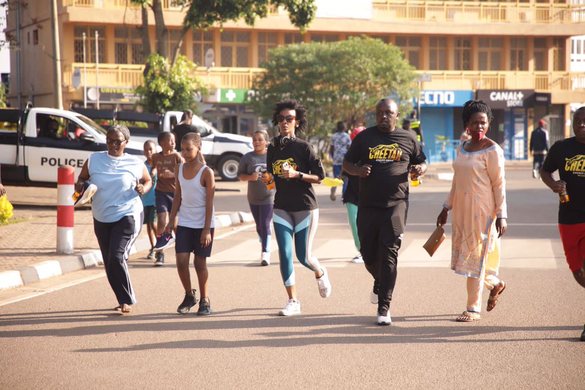NewTimesRwanda's tweet photo. PHOTOS: City mayor @PudenceR and sports minister @AuroreMimosa joined hundreds of Kigali residents in this Sunday's public sports – better known as Car Free Day sports.

📸: @CityofKigali https://t.co/UZKbwunGOy