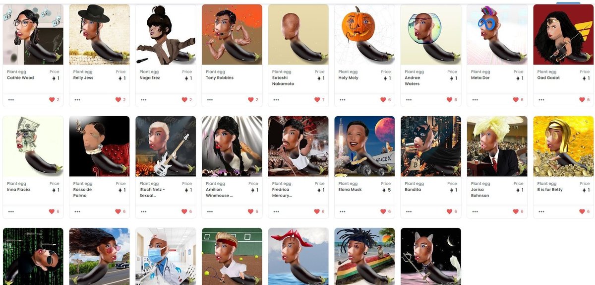 DorileelaKutai's tweet photo. #plantegg is reaching 25!!! all 1/1 🍆🍆🍆🍆
75 more for full collection #uniquecollection
#headmade #nogenerator #uniquecollection
#openseanfts #limitedcollection #collectingcards #dorikutai
#dorileelakutai https://t.co/mKeLgzO1fi