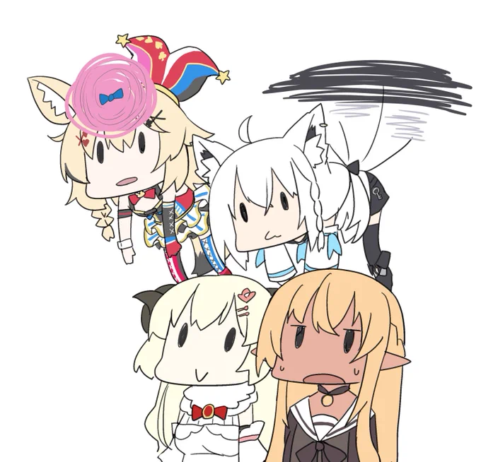 何も考えずに描いた
#絵フブキ #しらぬえ #つのまきあーと #絵まる 