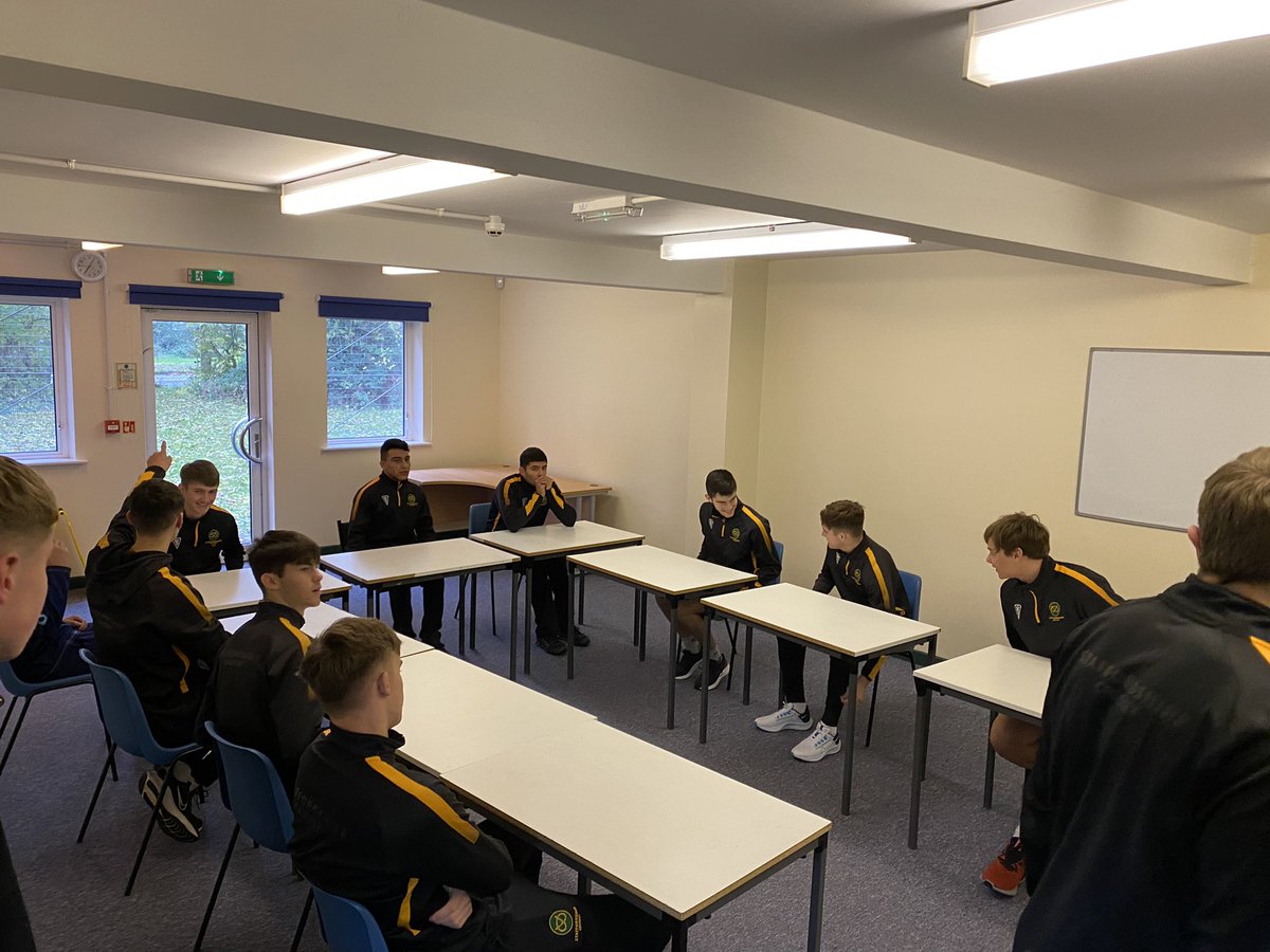 StaffsCricket's tweet photo. We celebrated our successes last night but we’re back to the hard yards this morning with our u18s boys @ClaytonSportsC #performance #learning  #GoStaffs https://t.co/CS4yRUjcEq