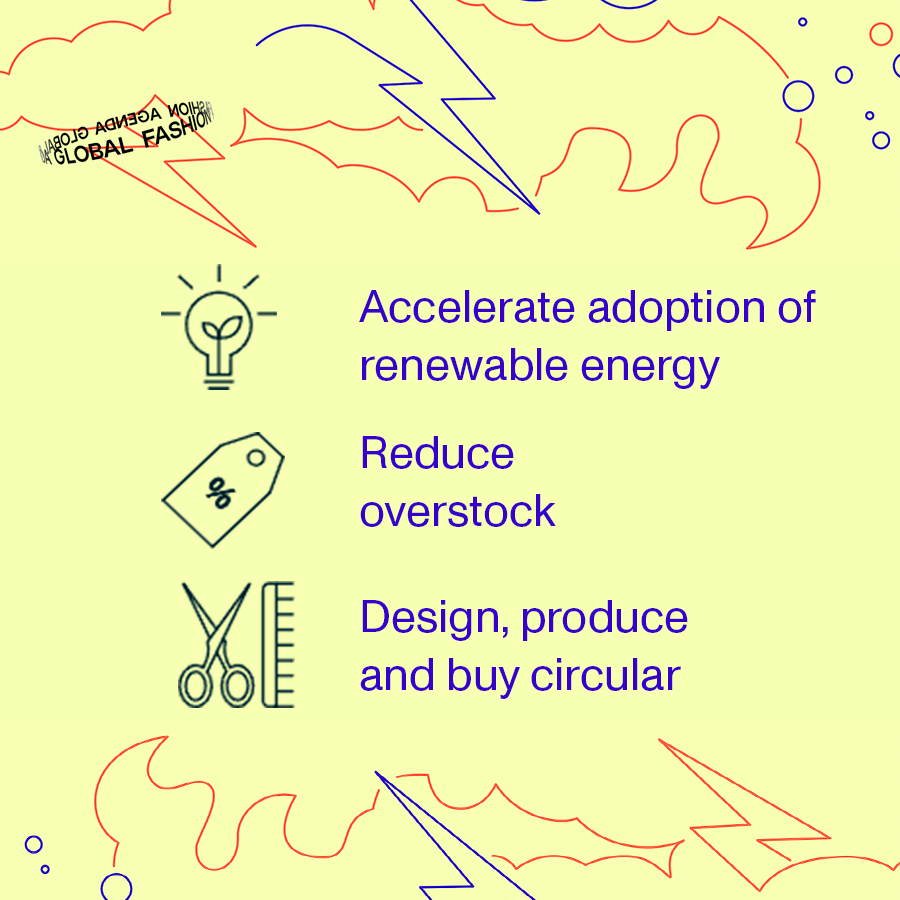 GFAgenda's tweet photo. Following our Fashion on Climate for COP26 Masterclass last week, we are calling on policymakers to enter the second week of negotiations at COP26 with the following policy recommendations in mind. Read the Fashion on Climate report here: https://t.co/UaQSE8fg6Y https://t.co/eIoDYhq6Cw