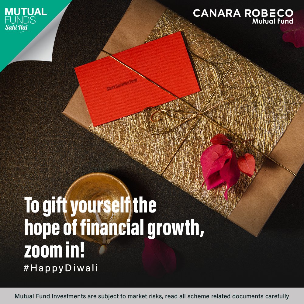 CanaraRobeco's tweet photo. Hoping for a comparatively less volatile #portfolio? Pursue this wish by investing in Canara Robeco Short Duration Fund. #HappyDiwali
#shortdurationfund #debt #investing https://t.co/MtcN5k3Ph9