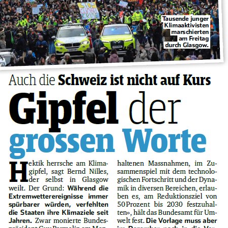AllianceSud's tweet image. Der Präsident @AllianceSud und Geschäftsleiter @Fastenopfer @berndnilles kritisiert die zögerliche Politik der #COP26: «Die fehlende internationale Zusammenarbeit, wie wir sie bei #COVID19 erlebt haben, darf es bei der #Klimakrise nicht geben». @Blickch #SonntagsBlick #BlickTV