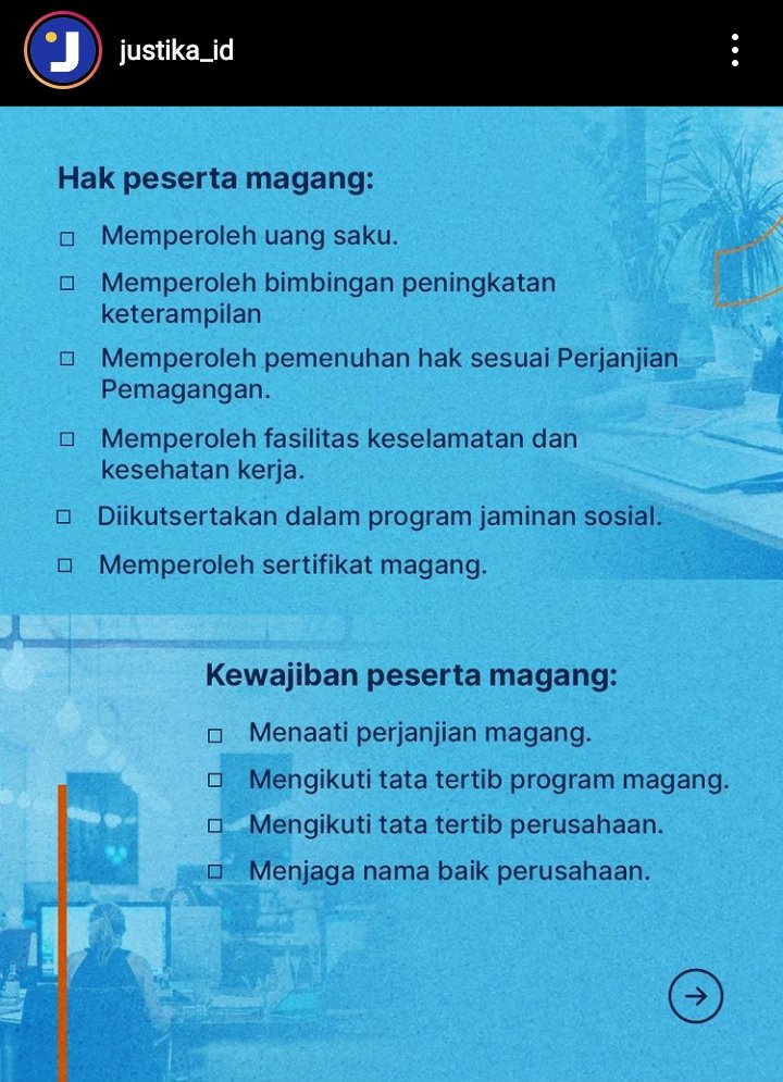 lupapumping's tweet photo. @ezash @hrdbacot aturan magang menurut undang-undang https://t.co/tY9kdjE1lf