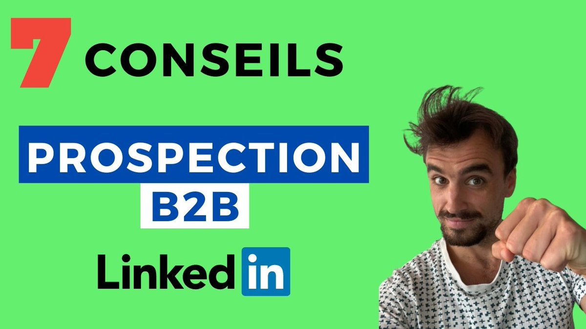 7 CONSEILS POUR MIEUX PROSPECTER SUR #LINKEDIN ☀

⭐ Liens dans l'expérience
⭐ Connaitre par <3 ton #BuyerPersona 
⭐ Titre en promesse
⭐ Recherches booléenne pour les contacts
⭐ Publie des commentaires #Smart

>> youtu.be/-RCu6SNpXuA 

#ProspectionLinkedin #SocialSelling