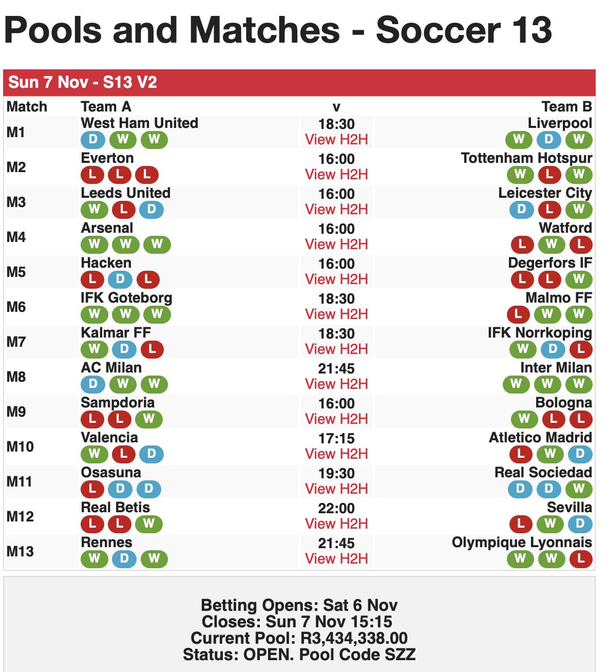 X NamibianTotes Today s Soccer 13 fixtures Soccer13