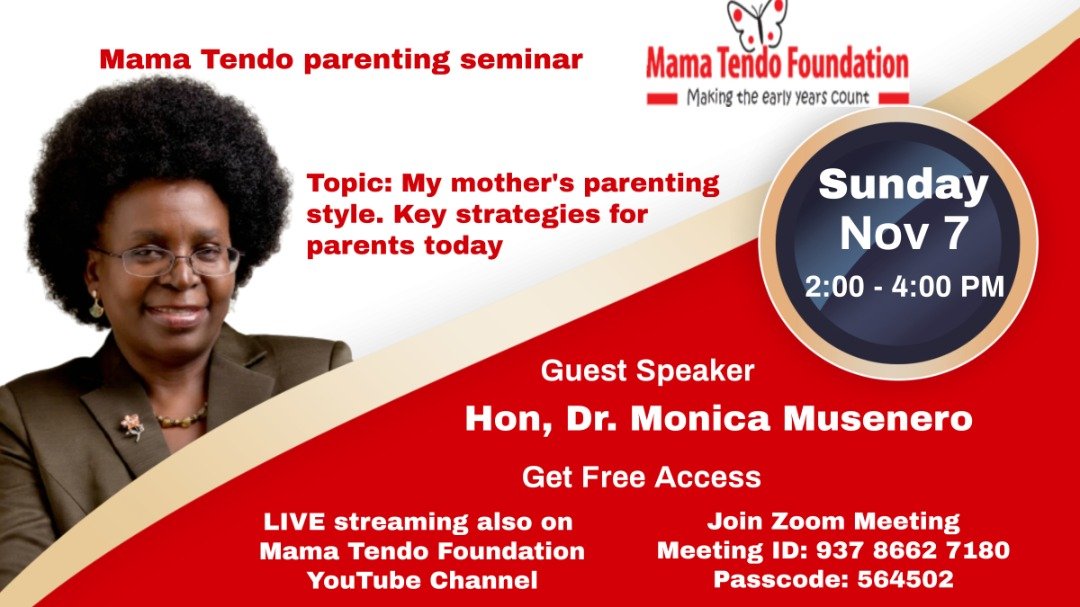 AchenRacheal's tweet photo. If you have not heard Hon.Dr, Monica Musenero speak on parenting. Well, miss not this free, exciting opportunity.
You will be challenged,motivated, provoked and reignited. 

Join us today 2-4 pm.
https://t.co/rYkyYdMf5z

Meet ID:93786627180

Code :564502 https://t.co/FbjVWr8qUr