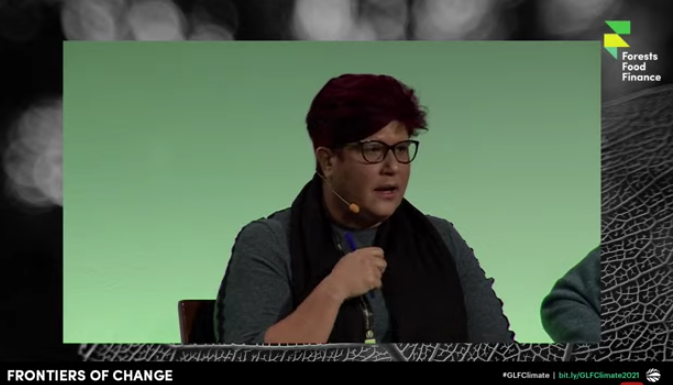 Four pillars to ensure that #Indigenous Peoples &amp; local communities are part of conservation efforts:

Guarantee IPLCs rights
Support Indigenous leadership
Boost sustainable economic activities
Promote #environmental governance

~ <a href="/nature_org/">The Nature Conservancy</a> Karen Oliveria at #GLFClimate