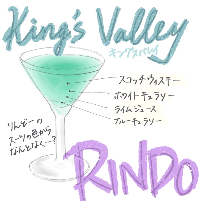 rindはキングスバレイ。
こちらもなんとなくスーツの色から... 