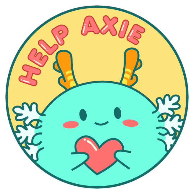 HelpAxie's tweet photo. Thank you very much for making this beautiful logo 
@tamagomazing! You are AMAZING <33333 😍😍😍 https://t.co/hl810OXdR8