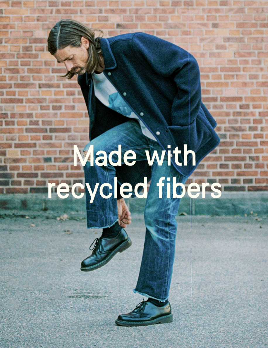 We recycle because it saves water and energy. One person's trash may be another one's treasure. Made with recycled fibers: nj.io/re-fibers