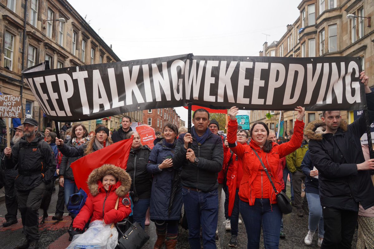 MonicaLennon7's tweet photo. Scotland’s drug death emergency must not be forgotten during #COP26 . 

Good that Nicola Sturgeon, Douglas Ross and Angela Constance will be visiting Bluevale Community Club together to focus on recovery.

@ScottishLabour showed solidarity with recovery activists on #ClimateMarch https://t.co/DkROrfmwf6