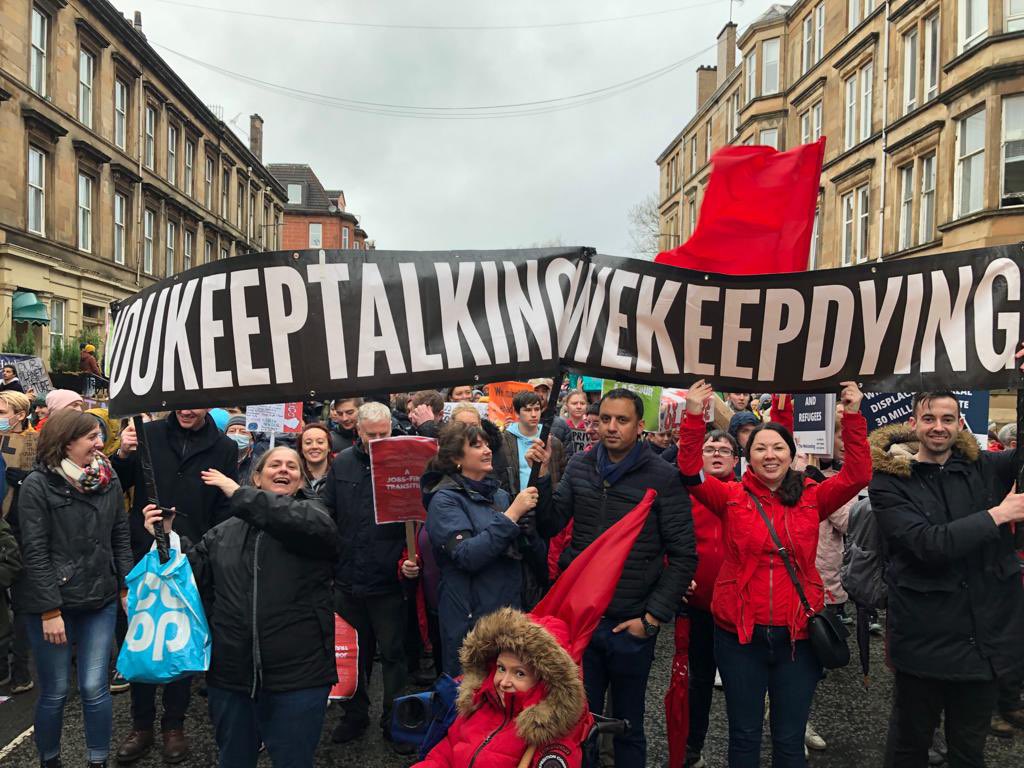 MonicaLennon7's tweet photo. Scotland’s drug death emergency must not be forgotten during #COP26 . 

Good that Nicola Sturgeon, Douglas Ross and Angela Constance will be visiting Bluevale Community Club together to focus on recovery.

@ScottishLabour showed solidarity with recovery activists on #ClimateMarch https://t.co/DkROrfmwf6