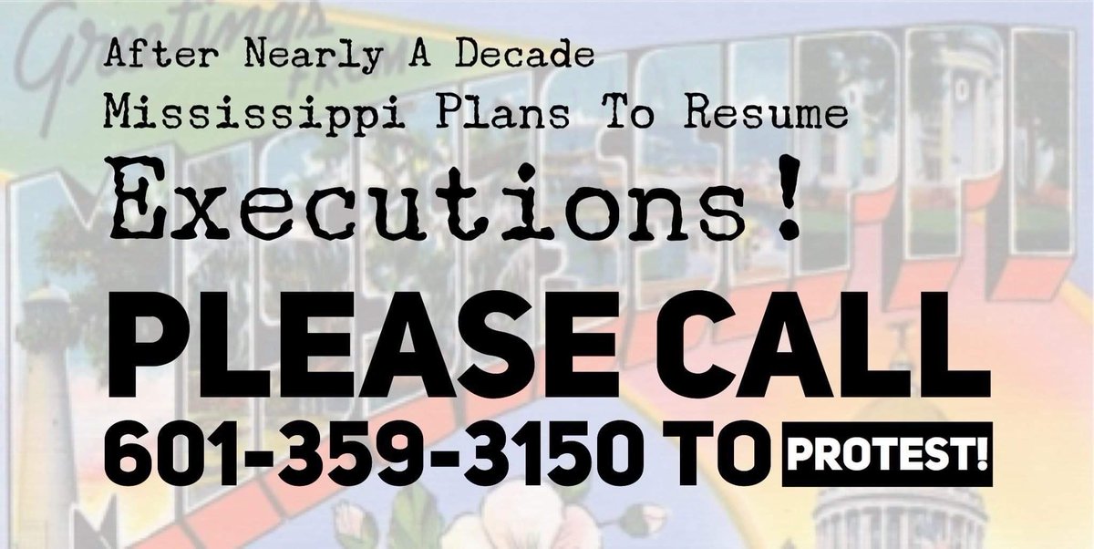 KarineOmry's tweet photo. Pls join us, tweet/call Gov @tatereeves urge him to stop the execution of #DavidCox set for Nov 17. After almost a decade without executions we can't let the state of Mississippi resume them! #EndTheDeathPenalty
@ACLU_MS @WebDPN @FRCADP https://t.co/QezZ1sdsGD