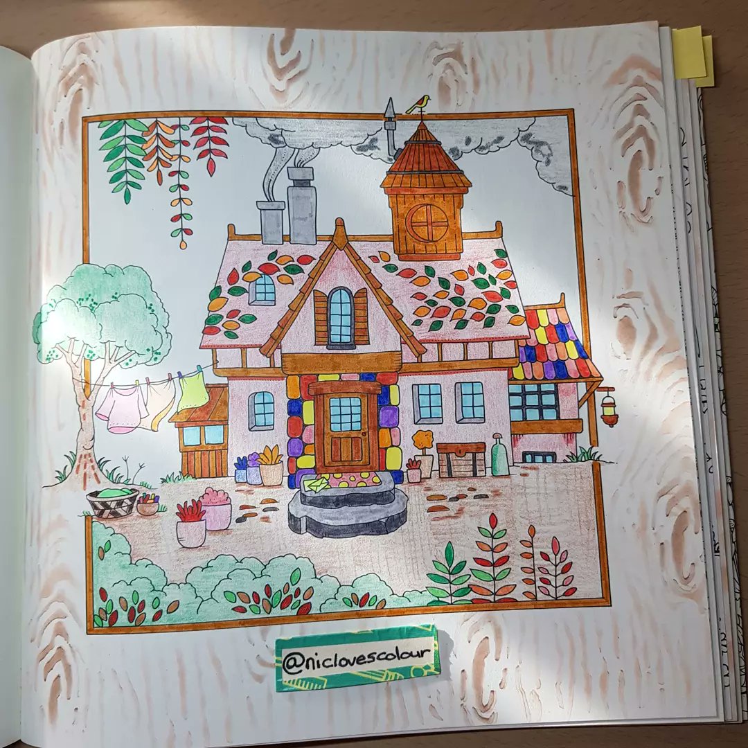 ColourNic's tweet photo. Book - Worlds of Wonder
Artist - Johanna Basford 
Media - Stabilo markers,Stabilo fineliners and Prismacolor pencils 
Faber castell pastels (background)
.
.
First picture I've coloured in a very long time and I'm very pleased how its turned out📚🖌🖍 https://t.co/dWJP315S4k