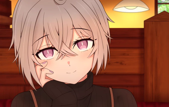これは先輩が食べ物を美味しそうにもぐもぐしてるのを「かわいいなぁ」と思いながら見つめている後輩M200ちゃんです 
