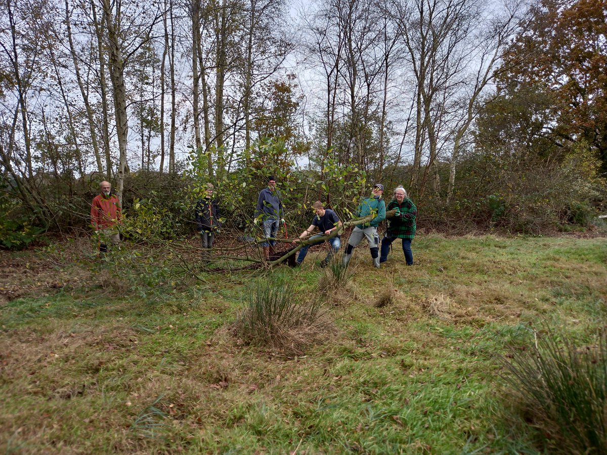 Wat een teamwork op de natuurwerkdag in Appelbergen. Fantastische mooie dag met een hoop resultaat van veentjee opschonen en heidevelden opschonen. #natuurwerkdag #staatsbosbeheer