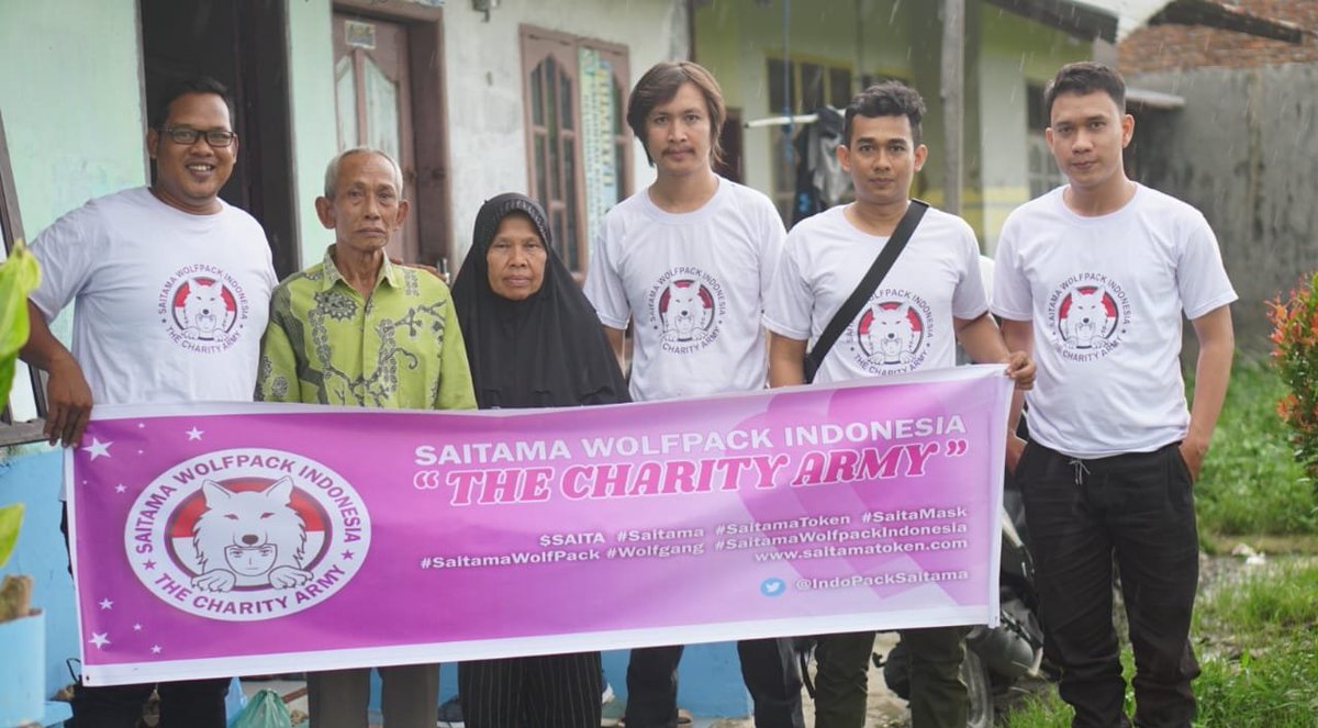 IndoPackSaitama's tweet photo. Sunday Charity #4 ✔️
Onto the next one.

Spread love and kindness.
Always support #saitama!

We're waiting impatiently for the #Saitamask Launching Event, on November 13th, in Las Vegas ❤️❤️❤️

@InuSaitama @PackSaitamawolf

#saitama #saitamatoken $saita #saitamask https://t.co/lBAViseMbP