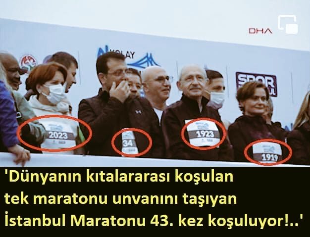 'İktidara yürüyüş🥰
Yürüyorlar ama yürütmüyorlar...👇
#maratonistanbul 
#NKolayİstanbulMaratonu 👇