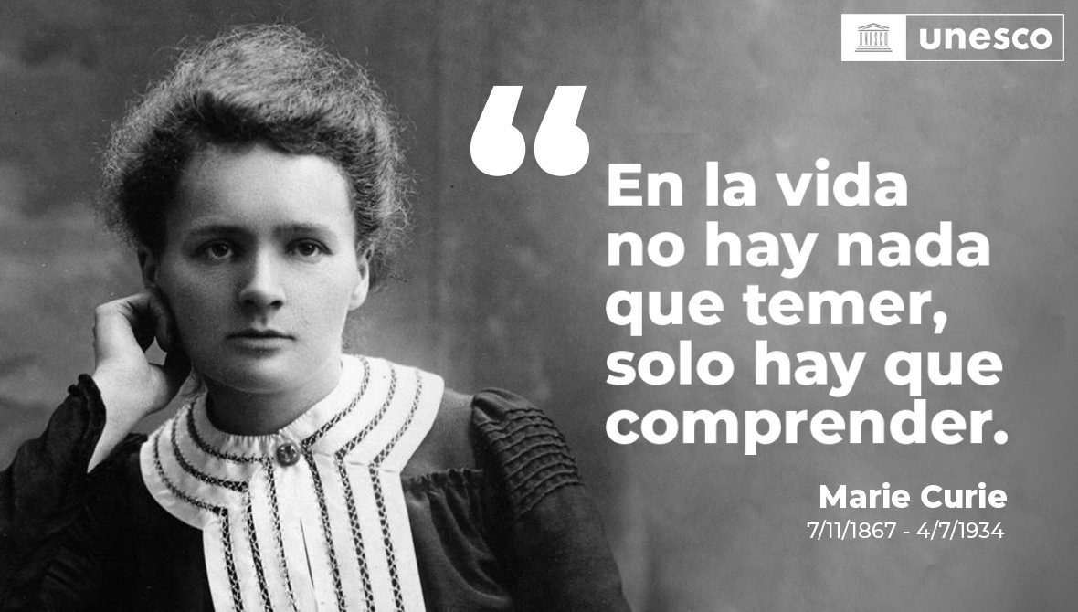 UNESCO_es's tweet photo. ¡Feliz cumpleaños Marie Curie!

Tu ejemplo sigue siendo la inspiración y espejo en el que se miran millones de niñas y mujeres en el mundo que aspiran a ser científicas.

https://t.co/gBOhye6h24 #MujeresEnCiencia https://t.co/1QamHZJA1E