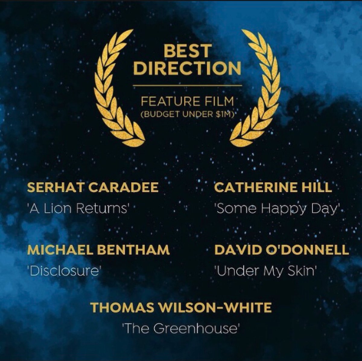BonafidePicture's tweet photo. *** NOMINATED *** Congratulations to @SerhatCaradee for his 2nd @ADGdirectors directing nom for A Lion Returns. Well done &amp; good luck to all the other 2021 nominees!
@MBarbaraPR @AFTRS @Bonsaifilms1 @ScreenAustralia @ScreenNSW @filmink @Variety_Film @Screendaily @IMDb @imdbpro https://t.co/pQFezXxERj