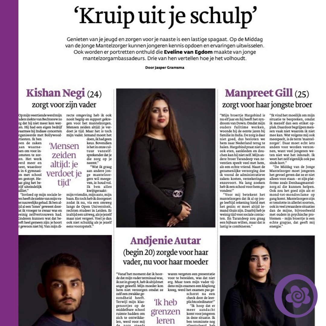 Jonge Mantelzorgambassadeurs aan het woord. Andjenie, Kishan en Manpreet zijn naast hun baan en studie jonge mantelzorger. In <a href="/DenHaagCentraal/">Den Haag Centraal</a> 📰 delen zij hun verhaal.

#weekvandemantelzorg #mantelzorg #denhaag