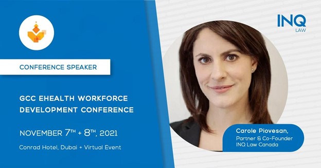 INQLaw's tweet photo. INQ Law’s @CJPiovesan is speaking at the @GCCeHealth  Workforce Development Conference 2021 being held in Dubai on November 7 &amp; 8.

See link for details
https://t.co/a0Zn405HZM

#gccehealth #workforcedevelopment #professionalism #contentmatter #zimam #mwanevents #eHWDC2021 https://t.co/lJzK6ylGBR